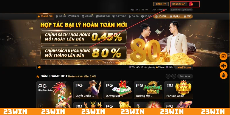 Giới thiệu đăng nhập 23Win dành cho hội viên mới