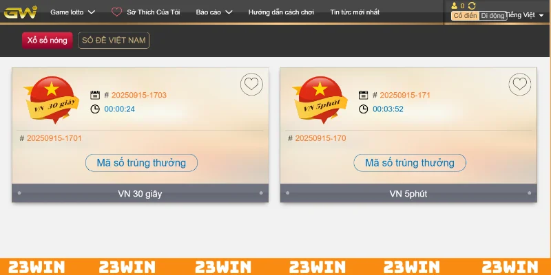 Khám phá danh mục uy tín lô đề 23Win mới nhất