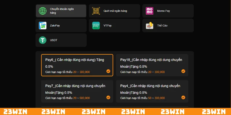 Nạp qua ngân hàng là sự lựa chọn tối ưu của người chơi
