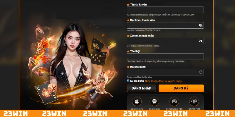 Thao tác đầu tiên trong cá cược là đăng ký tài khoản